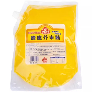 韩式阿喜蜂蜜芥末酱沙拉炸鸡蘸酱果裹酱2kg大包装2026.2月生产
