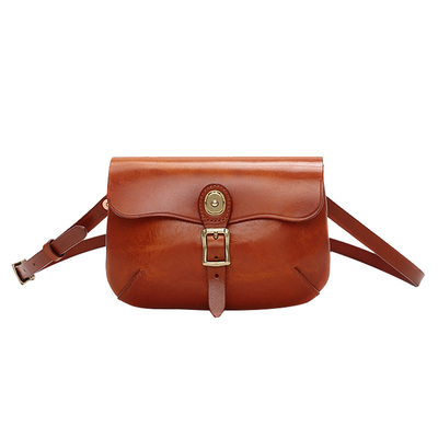 全皮手工斜挎包单肩包头层牛皮