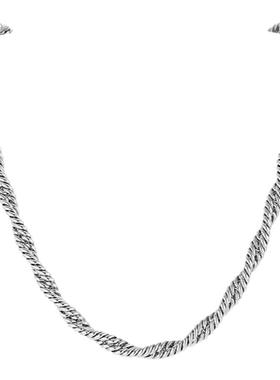 DH7扭纹麻花链项链男/女