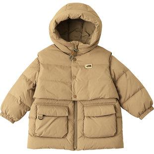 HeyonWye宝宝羽绒服中长款2025冬季新款加厚男童小童装1-3-6-8岁