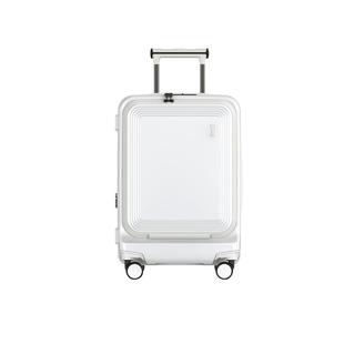 莎米特前开盖行李箱旅行箱可扩容20寸登机箱纯pc24寸拉杆箱万向轮