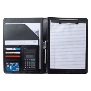 九千年合同签约仪式本文件夹高级PU皮面封面A4合同夹签约夹定制logo红黑色授权本签字本传阅件呈阅件呈批件