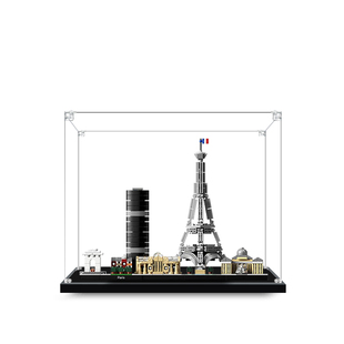 亚克力手办乐高展示盒适用21044巴黎天际线透明模型收纳盒子防尘