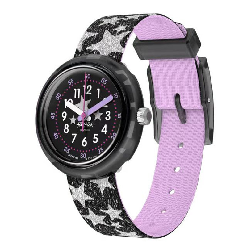 飞菲印花表带瑞士石英儿童手表