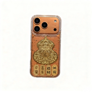 适用苹果17promax手机壳新款iphone16pro金箔葫芦15保护套个性Air高级感透明14网红爆款13全包防摔12硅胶17女