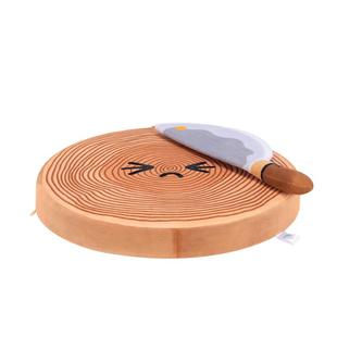 搞笑毛绒菜刀砧板卡通创意恶搞玩具仿真厨房做饭道具公仔玩偶礼物