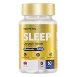 美国NaturesKey自然之钥褪黑素咀嚼片睡眠片非软糖无糖型60粒