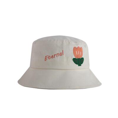 艾佳微可爱百搭花朵渔夫帽潮