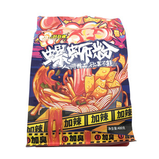 好欢螺乐螺蛳螺狮粉豪华版加辣加臭柳州螺丝正宗包邮400g6袋3袋10