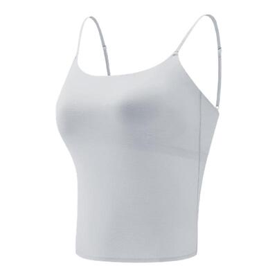 吊带背心上衣女春季内搭带杯垫