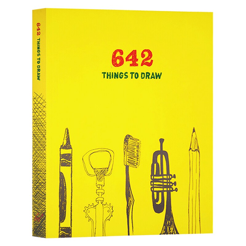642 Things to Draw 英文原版 642幅可画的画 怎么画都行 手账爱好者涂鸦日记 艺术创意冒险书 DIY画册 绘画练习册 英文版进口书籍