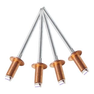 紫铜抽芯铆钉半圆头铜拉钉开口型圆头铜拉帽钉M2.4 M3.2 M4 M4.8