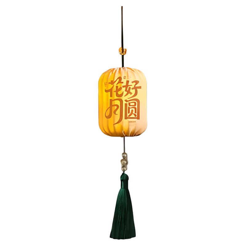 中秋国庆新中式竹纹流苏小灯笼