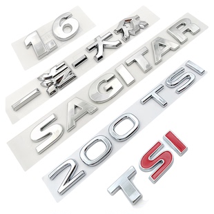 06-25款一汽大众新老速腾200 280 300TSI后尾车标 英文字母贴原厂