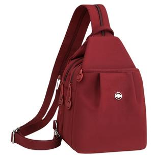 双肩包女2025新款时尚轻便尼龙胸包百搭多用休闲旅行斜挎包小背包