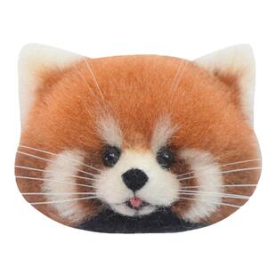 羊毛毡戳戳乐手工小熊猫材料包毛毡手作仿真动物玩偶胸针挂件礼物