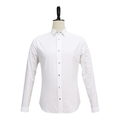 左天奴轻薄纯棉钢扣西装商务衬衫