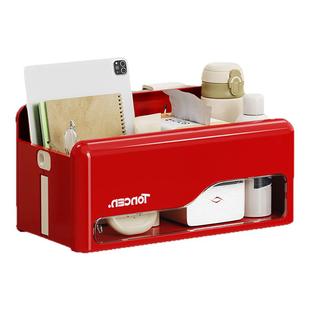 桌面收纳盒壁挂式折叠置物架办公室工位整理盒宿舍床头免打孔挂篮