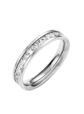 彩色满钻满天星钛钢戒指女可碰水