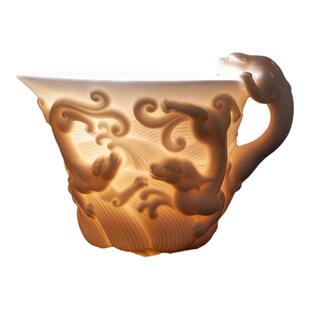 古垚/庄晓阳手工孩儿红茶杯德化窑变烧制白瓷品茗杯茶具主人杯