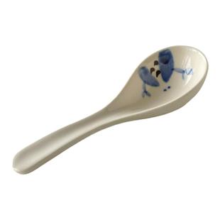 日本进口陶瓷勺子勺托套装家用喝汤分餐勺吃饭调羹日式拉面汤匙