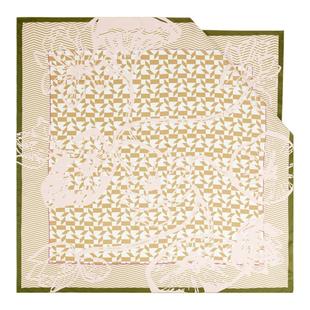 【凤凰之家】万事利高端系列杭州礼物荷花真丝丝巾大方巾萏芙蕖