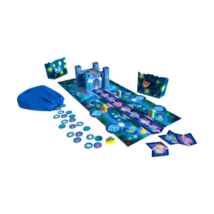 德国HABA早教玩具逻辑思维桌游游戏306482月光英雄城堡5策略6岁