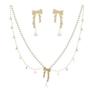 PP原创《梦幻芭蕾》蝴蝶结珍珠流苏链条项链女轻奢高级感锁骨链