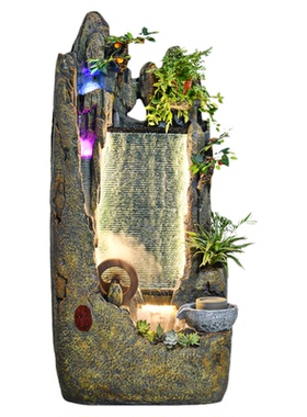 流水墙转运喷泉造景观开业假山