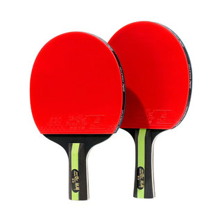 双鱼乒乓球拍儿童初学者成品拍横直拍单拍麒麟S5套装专业乒乓球拍