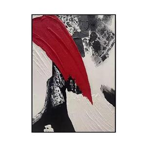 油画客厅挂画手绘《鸿运升腾》玄关背景墙肌理画大芬村餐厅装饰画