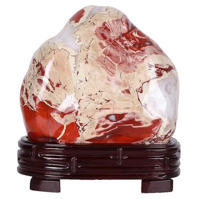 红碧玉鸡血石原石摆件客厅观赏石