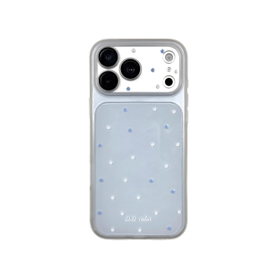 轻派日韩ins简约清新蓝色波点星星适用苹果18promax手机壳iphone17pro新款16pro女款15二合一14全包独特好看
