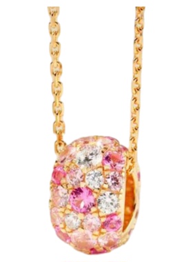 [玫瑰庄园]粉钻路路通项链