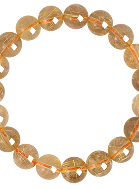 普陀山金发晶手链女招财手串