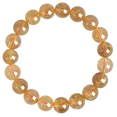 普陀山金发晶手链女招财手串