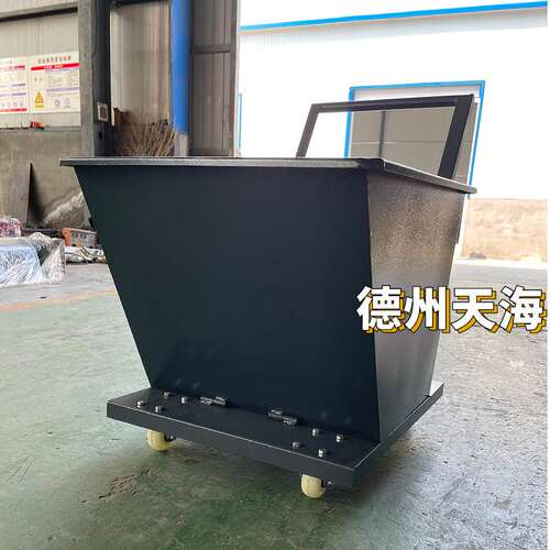 数控机床排削机铁屑废料收集车排屑机垃圾自卸翻斗式手推集屑车