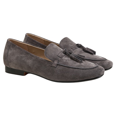 fed休闲单鞋春季新款女鞋流苏乐福鞋粗跟通勤鞋女款S0112-ZCA783