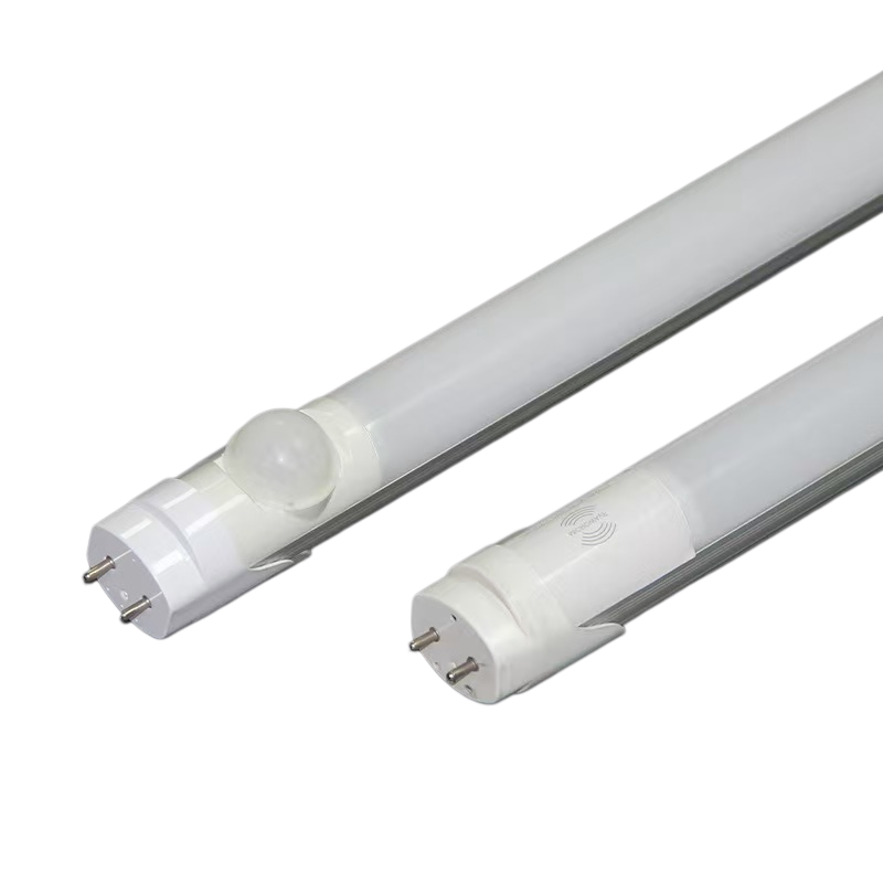 高光效T8灯管雷达感应5W替代18W节能停车场改造全塑条形LED1.2米