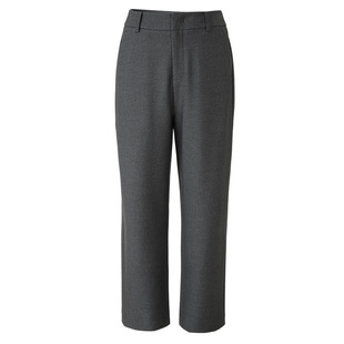 早八神裤娅丽达莱赛尔醋酸九分直筒裤女春新款烟管裤黑色西装裤子