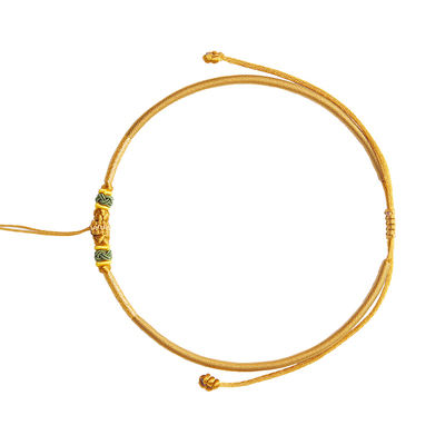 生日礼周岁礼庆祥泰手编绳吊坠绳