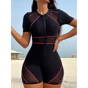 N 11854 Long Sleeve Competitive Swimwear 长袖竞技泳衣 跨境代