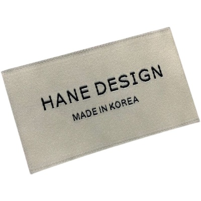 现货韩国制造领标定制织唛布标