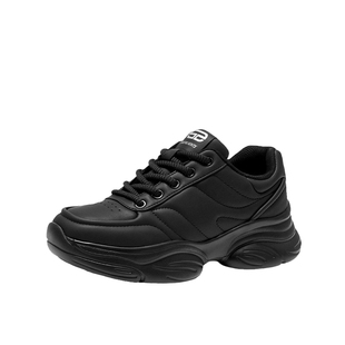 大东厚底显脚小老爹鞋女款2026新款春季黑色鞋子运动休闲鞋增高鞋