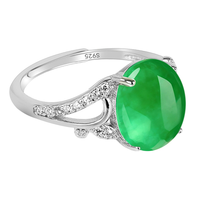 S925纯银戒指空托女镶嵌戒面戒托