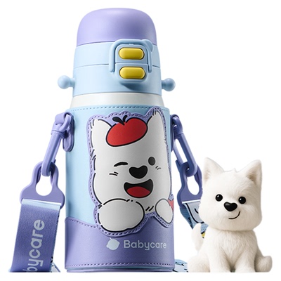 babycare儿童保温杯免换盖三合一