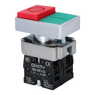 XB2双键按钮开关组合式带灯BL83258/8425自复位启动停止连体绿红