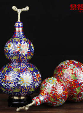 景泰蓝铜葫芦掐丝中国风书房家居客厅装饰摆件出国会议结婚礼品