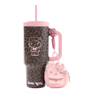 tbh野兽派家居HelloKitty不锈钢吸管杯巨无霸保温杯喝水杯子