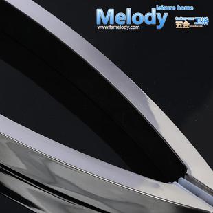 304镜光 方管弧形月亮弯对拉手 H010淋浴房玻璃门不锈钢大把手